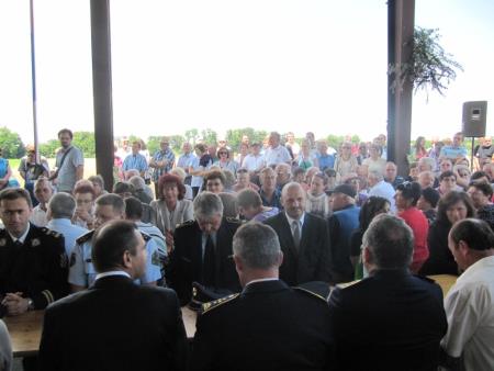 Prireditev ob vstopu Hrvaške v EU na mejnem prehodu Gibina 6